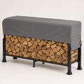 Adjustable Firewood Rack with Cover 4 ft