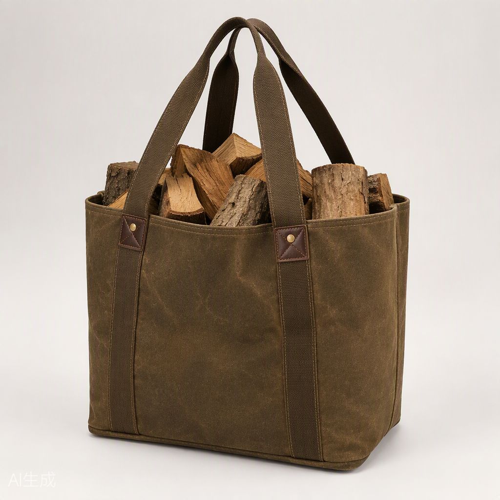 Canvas Firewood Log Carrier