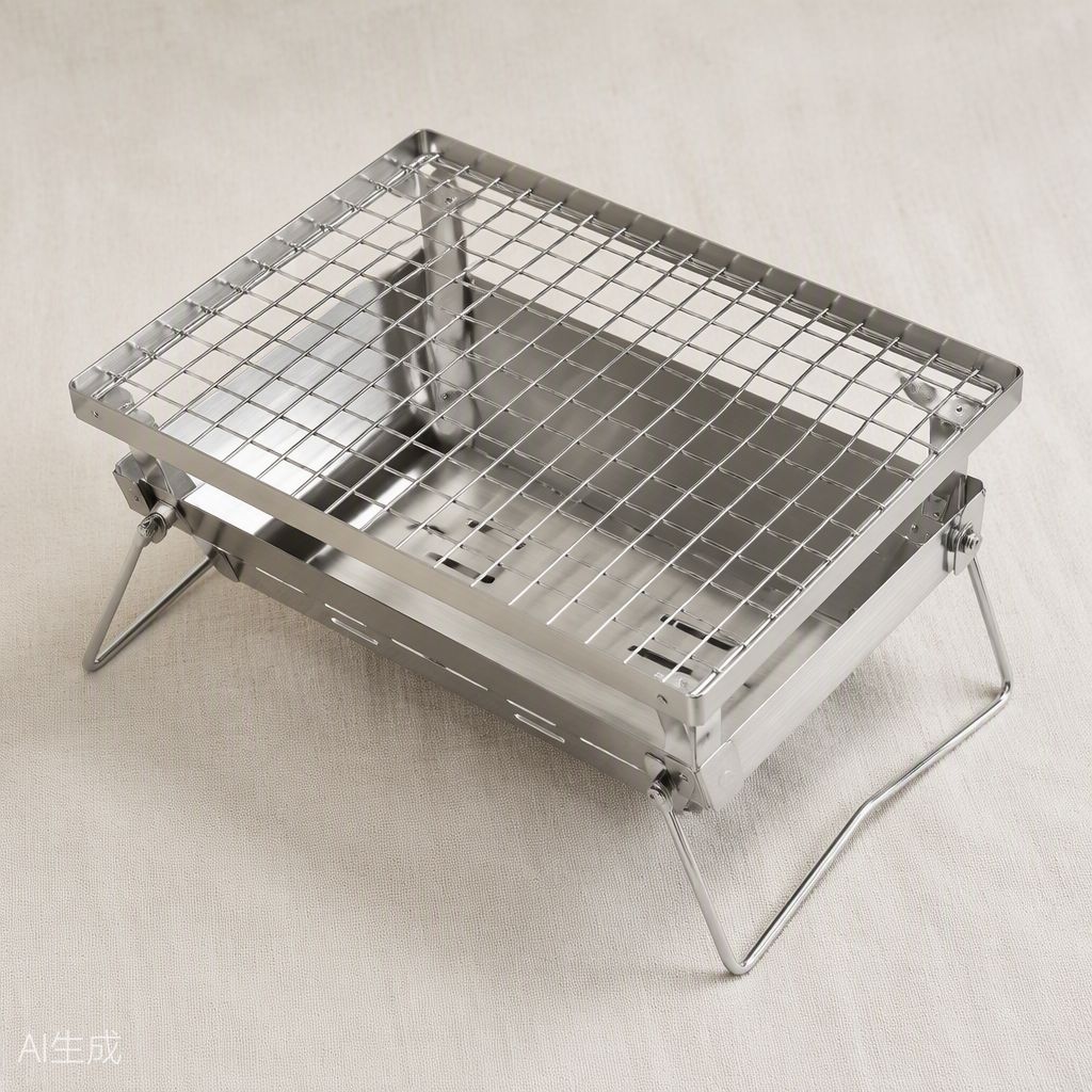 Folding Camp Fire Grill 15 inch x 10 inch