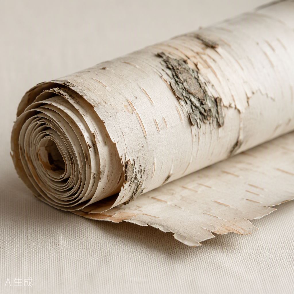 Natural Birch Bark Fire Starter Rolls Pack of 10